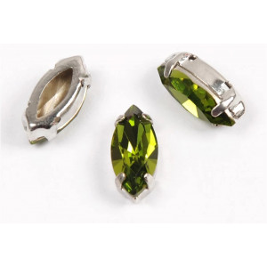 Лодочка Olivine в оправе (хрусталь)
